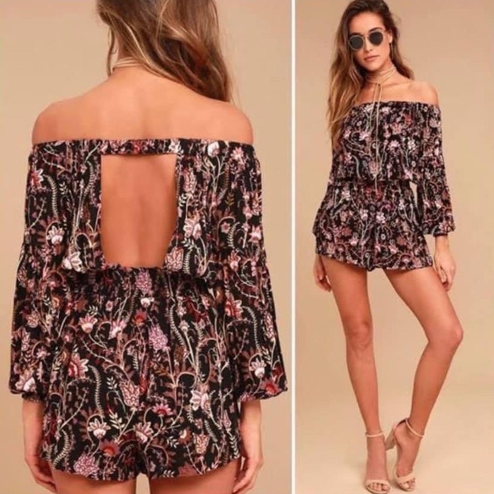 Free People Floral Romper